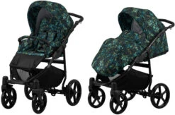 Kunert Mata Black Mocca 2-in-1 Combi Kinderwagen MATA-02-BLACK -Dirkje || Jollein || bébé-jou Verkoopwinkel kunert mata 2 in 1 combi kinderwagen mata 10 1