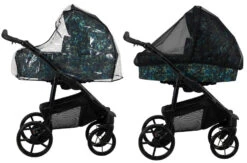 Kunert Mata Black Pink 2-in-1 Combi Kinderwagen MATA-06-BLACK -Dirkje || Jollein || bébé-jou Verkoopwinkel kunert mata 2 in 1 combi kinderwagen mata 10 2 1