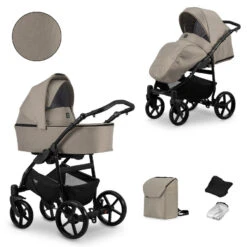 Kunert Mata Black Mocca 2-in-1 Combi Kinderwagen MATA-02-BLACK -Dirkje || Jollein || bébé-jou Verkoopwinkel kunert mata black mocca 2 in 1 combi kinderwagen mata 02 black 4