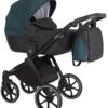 Kunert Talisman Black Green 2-in-1 Kinderwagen TA-04-BLACK -Dirkje || Jollein || bébé-jou Verkoopwinkel kunert talisman black green 2 in 1 kinderwagen ta 04 black