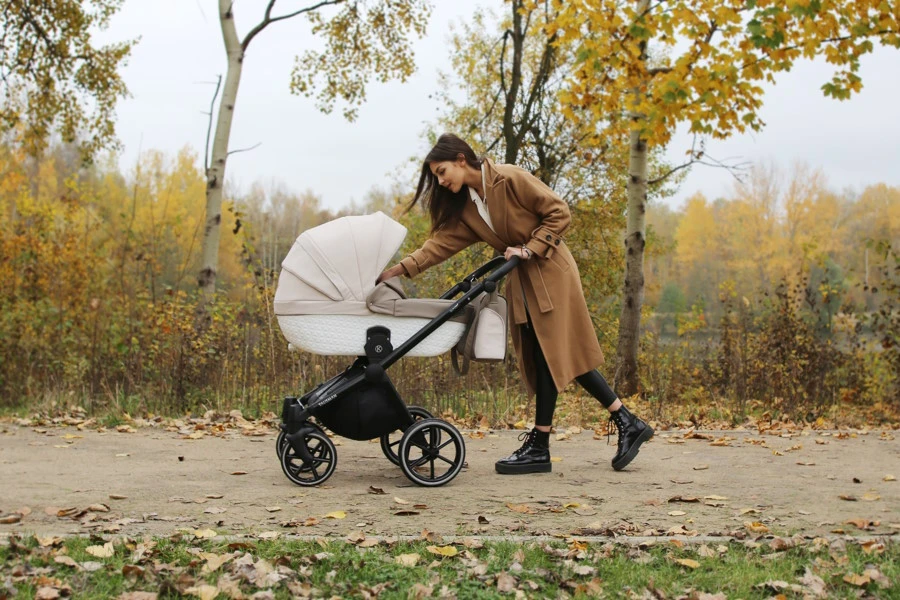 Kunert Talisman Black Flowers 2-in-1 Kinderwagen TA-01-BLACK 18 Kunert Talisman Black Flowers 2-in-1 Kinderwagen TA-01-BLACK - Afbeelding 16