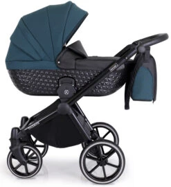 Kunert Talisman Black Green 2-in-1 Kinderwagen TA-04-BLACK -Dirkje || Jollein || bébé-jou Verkoopwinkel kunert talisman black green 2 in 1 kinderwagen ta 04 black 4