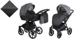 Kunert Talisman Black Pepper 2-in-1 Kinderwagen TA-06-BLACK -Dirkje || Jollein || bébé-jou Verkoopwinkel kunert talisman black pepper 2 in 1 kinderwagen ta 06 black 2