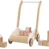 Label Label Roze Houten Loopwagen Met Blokken LLWT-24685 -Dirkje || Jollein || bébé-jou Verkoopwinkel label label roze houten loopwagen met blokken llwt 24685