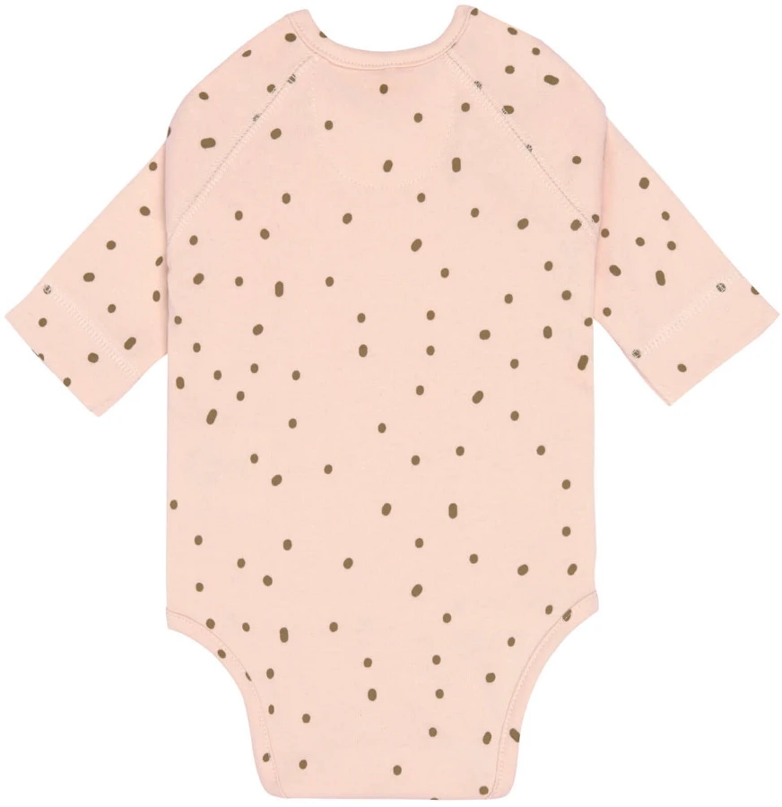 LÄSSIG Lassig GOTS Dots Powder Pink Maat 62/68 Lange Mouw Overslag Romper 1531010772-68 4 LÄSSIG Lassig GOTS Dots Powder Pink Maat 62/68 Lange Mouw Overslag Romper 1531010772-68 - Afbeelding 2