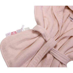 Label Label Blush Pink Badstof/Hydrofiel Badjas LLTT-934666 -Dirkje || Jollein || bébé-jou Verkoopwinkel lltt 934666 bath robe blush pink 03