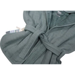 Label Label Silver Blue Badstof/Hydrofiel Badjas LLTT-934673 -Dirkje || Jollein || bébé-jou Verkoopwinkel lltt 934673 bath robe silver blue 03