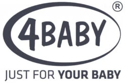 4Baby Roto-Fix Light Grey 360º 0-36 Kg Isofix Autostoel -Dirkje || Jollein || bébé-jou Verkoopwinkel logo 4baby 31