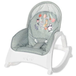Lorelli Enjoy Green Birthday Baby Rocker Wipstoel 1011011-2136 -Dirkje || Jollein || bébé-jou Verkoopwinkel lorelli enjoy green birthday baby rocker wipstoel 1011011 2136 2