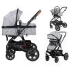 Lorelli Lora Cool Grey Elephants 3-in-1 Combi Kinderwagen Incl. Autostoel 1002128-2123D -Dirkje || Jollein || bébé-jou Verkoopwinkel lorelli lora cool grey elephants 3 in 1 1 1
