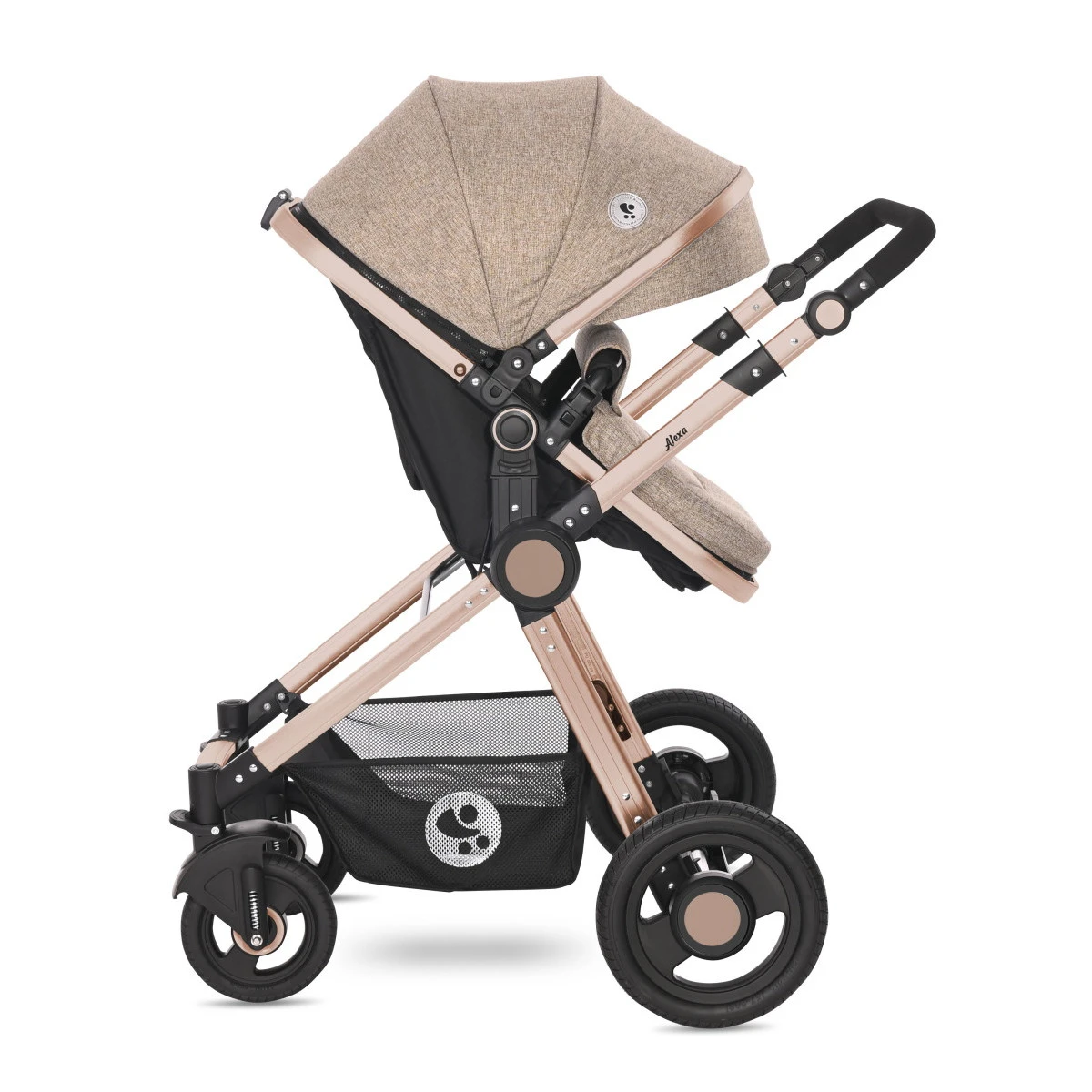 Lorelli Alexa Pearl Beige 3-in-1 Combi Kinderwagen Incl. Autostoel 1002129-2182D - Afbeelding 6