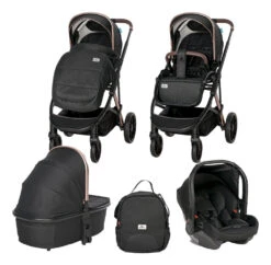 Lorelli Aria Black 3-in-1 Kinderwagen Incl. Autostoel 1002177-2352 -Dirkje || Jollein || bébé-jou Verkoopwinkel lorelli aria black 3 in 1 combi 1002177 2352 12