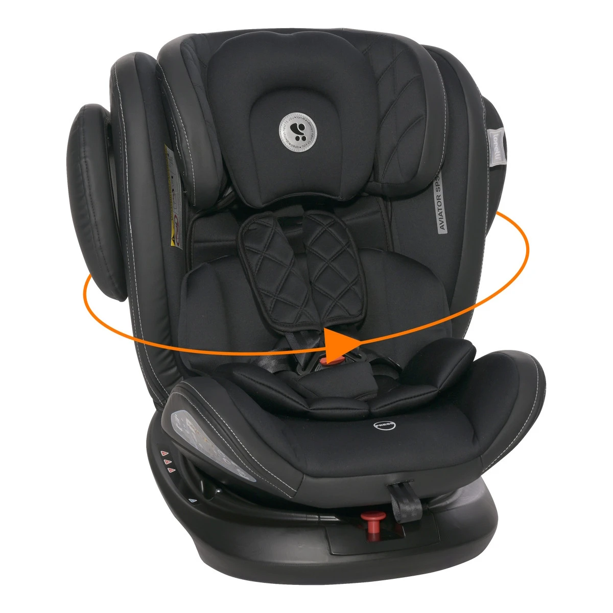 Lorelli Aviator Black 0-36 Kg SPS Isofix 360° Autostoel 1007130-2305