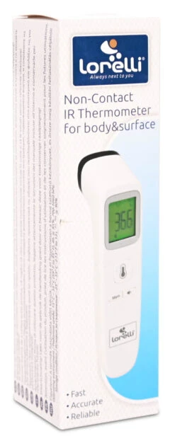 Lorelli Contactloze Infrarood Thermometer 1025014 -Dirkje || Jollein || bébé-jou Verkoopwinkel lorelli contactloze infrarood thermometer 1025014 2