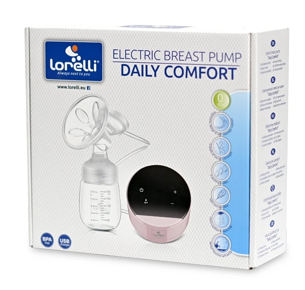 Lorelli Daily Comfort Pink Elektrische Borstkolf 1022058-0001 4 Lorelli Daily Comfort Pink Elektrische Borstkolf 1022058-0001 - Afbeelding 2