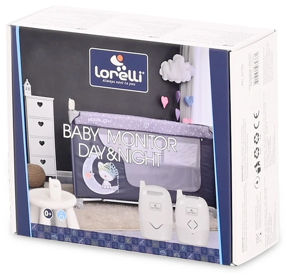 Lorelli Day & Night Grey Audio Babyfoon 1028015 0001 4 Lorelli Day & Night Grey Audio Babyfoon 1028015 0001 - Afbeelding 2