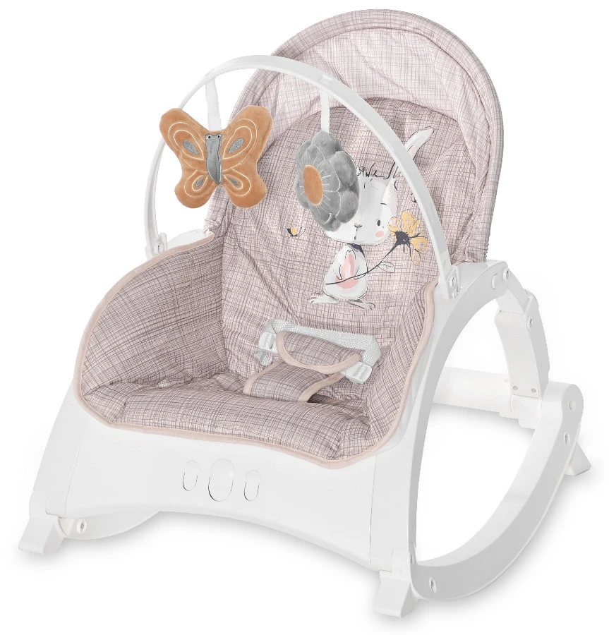 Lorelli Enjoy Beige Daisy Baby Rocker Wipstoel 1011011-2125 3 Lorelli Enjoy Beige Daisy Baby Rocker Wipstoel 1011011-2125