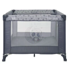 Lorelli Game Zone Cool Grey Pandas Inklapbare Box 1008014-2362 -Dirkje || Jollein || bébé-jou Verkoopwinkel lorelli game zone cool grey pandas inklapbare box 2