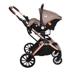 Lorelli Glory Beige 3-in-1 Combi Kinderwagen Incl. Autostoel 1002176-2303 -Dirkje || Jollein || bébé-jou Verkoopwinkel lorelli glory beige 3 in 1 combi kinderwagen incl. autostoel 1002176 2303 4