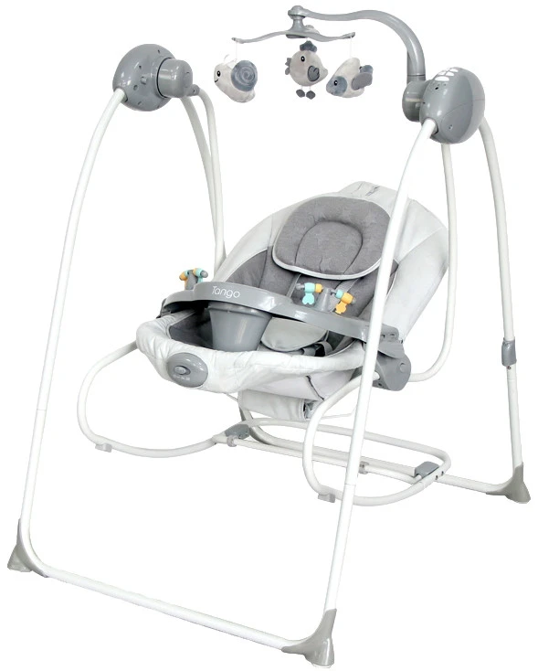 Lorelli Swing Tango Cool Grey Stars Babyschommel En Wipstoel 1009007-2147