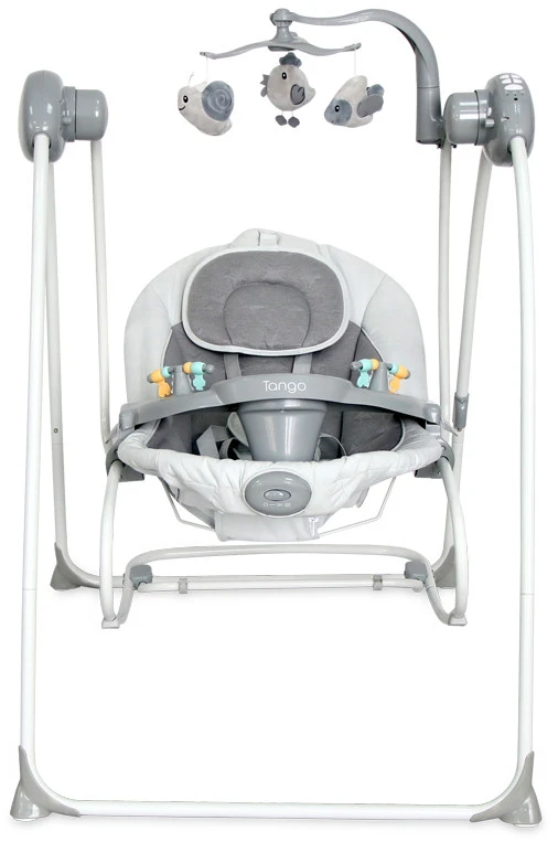 Lorelli Swing Tango Cool Grey Stars Babyschommel En Wipstoel 1009007-2147 - Afbeelding 2