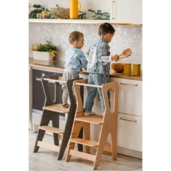 Luna Toys Nature Houten Leertoren Keukenhulp 9503009900 -Dirkje || Jollein || bébé-jou Verkoopwinkel luna toys nature houten leertoren keukenhulp 9503009900 lifestyle 3