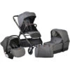 Cangaroo Macan Grey 3-in-1 Combi Kinderwagen Incl. Autostoel 2819 -Dirkje || Jollein || bébé-jou Verkoopwinkel macan grey kinderwagen 1 1 1