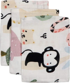 Blush & Blossom Animal Hydrofiel Starterset TR-BB4049 -Dirkje || Jollein || bébé-jou Verkoopwinkel mamaloes blush blossom muslin baby starter pack animal 03