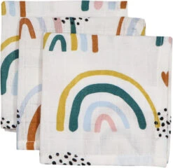 Blush & Blossom Rainbow Hydrofiel Starterset TR-BB4050 -Dirkje || Jollein || bébé-jou Verkoopwinkel mamaloes blush blossom muslin baby starter pack rainbow 05