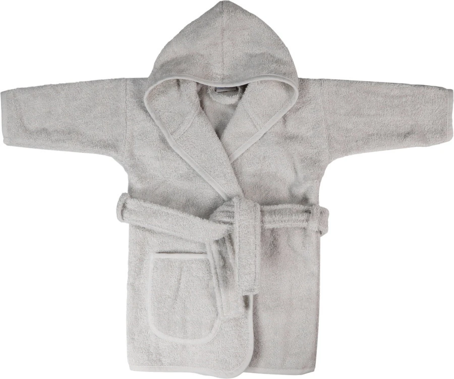 MamaLoes Badstof Light Grey 1-2jr Badjas ML5386 3 MamaLoes Badstof Light Grey 1-2jr Badjas ML5386