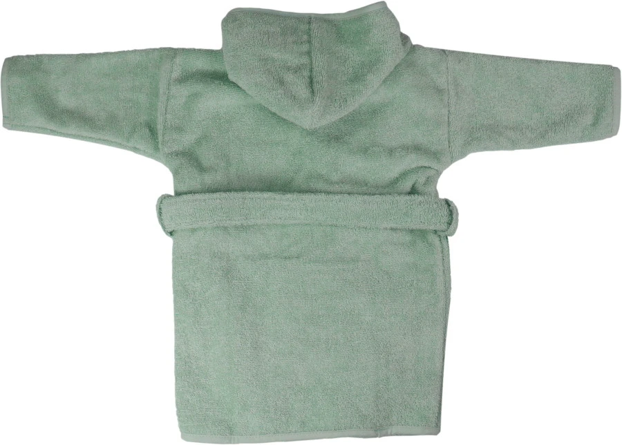 MamaLoes Badstof Stone Green 0-1jr Badjas ML5087 6 MamaLoes Badstof Stone Green 0-1jr Badjas ML5087 - Afbeelding 4