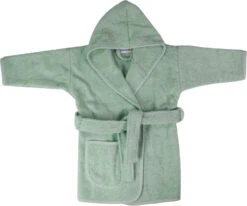 MamaLoes Badstof Stone Green 1-2jr Badjas ML5387 -Dirkje || Jollein || bébé-jou Verkoopwinkel mamaloes badstof stone green 1 2jr badjas ml5387 02