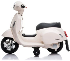 Eco Toys White Elektrische Vespa Scooter H1 -Dirkje || Jollein || bébé-jou Verkoopwinkel mamaloes eco toys white elektrische vespa scooter h1 4