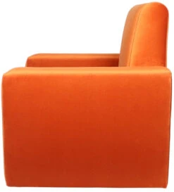 Ding Jamie Velvet Sienna Kinderfauteuil DI-34202 -Dirkje || Jollein || bébé-jou Verkoopwinkel mamaloes kinderfauteuil velvet oranje 02k