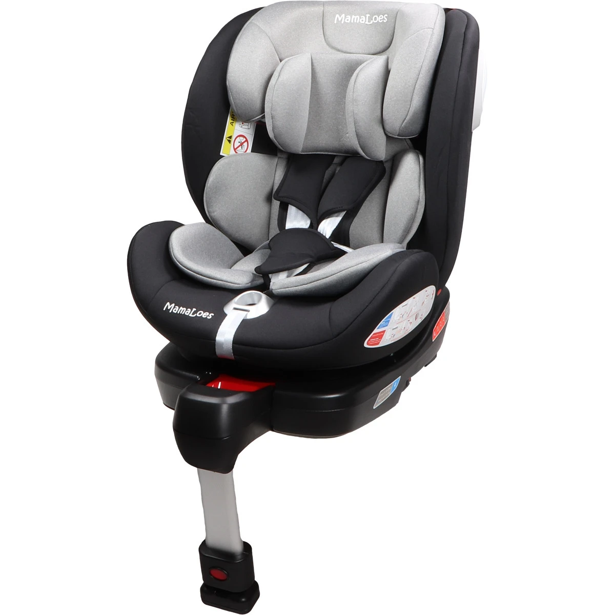 MamaLoes Max Grijs/Zwart 360° Isofix Autostoel 0-36kg ML050214 4 MamaLoes Max Grijs/Zwart 360° Isofix Autostoel 0-36kg ML050214 - Afbeelding 2
