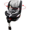 MamaLoes Max Grijs/Zwart 360° Isofix Autostoel 0-36kg ML050214 -Dirkje || Jollein || bébé-jou Verkoopwinkel mamaloes max grijs zwart 360 isofix autostoel 0 36kg ml050214 7 1