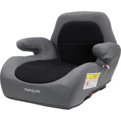 MamaLoes Sem Grijs/Zwart Isofix Booster Stoelverhoger 15-36kg ML050202 -Dirkje || Jollein || bébé-jou Verkoopwinkel mamaloes sem grijs zwart isofix booster stoelverhoger 15 36kg ml050202 05