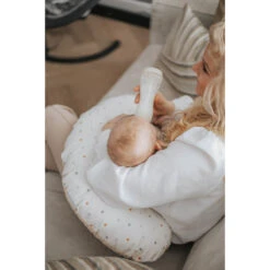 MamaLoes Panther Army Green Medium Voedingskussen ML2038 -Dirkje || Jollein || bébé-jou Verkoopwinkel mamaloes stippen medium voedingskussen ml020303 12 1