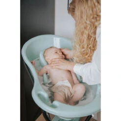 MamaLoes Stone Green Badset Incl. Zwarte Badstandaard -Dirkje || Jollein || bébé-jou Verkoopwinkel mamaloes stone green badje ml050308 01 11