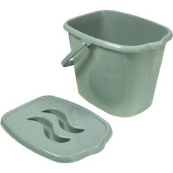 MamaLoes Stone Green Badset Incl. Graphite Badstandaard -Dirkje || Jollein || bébé-jou Verkoopwinkel mamaloes stone green luieremmer ml050310 1 3