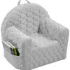 Albero Mio Velvet Grijs Kinderfauteuil -Dirkje || Jollein || bébé-jou Verkoopwinkel mamaloes velvet grijs kinderfauteuil 1