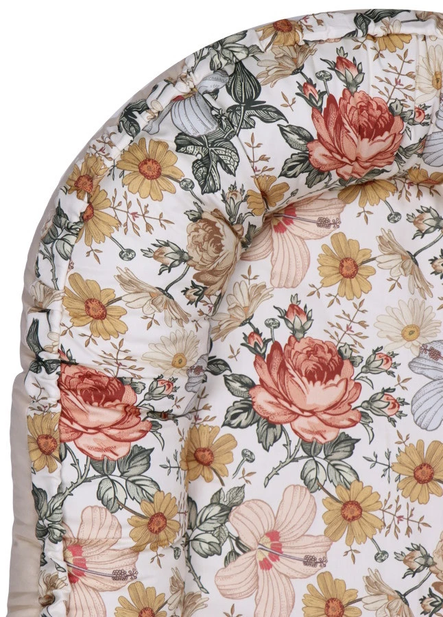 MamaLoes Vintage Bloemen Omkeerbaar Babynest ML020116 - Afbeelding 4