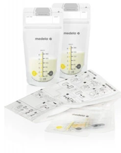 Medela 50 Stuks Moedermelk Bewaarzakjes 008.0410 -Dirkje || Jollein || bébé-jou Verkoopwinkel medela moedermelk bewaarzakjes 3