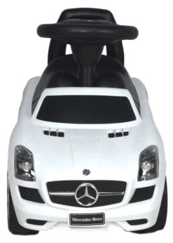 Eco Toys Mercedes SLS Wit Loopauto CLB-332 -Dirkje || Jollein || bébé-jou Verkoopwinkel mercedes wit loopauto