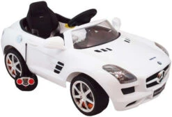 Eco Toys Mercedes SLS Wit Elektrische Kinderauto CLB-681r 11 Eco Toys Mercedes SLS Wit Elektrische Kinderauto CLB-681r -Dirkje || Jollein || bébé-jou Verkoopwinkel mercedes wit 1
