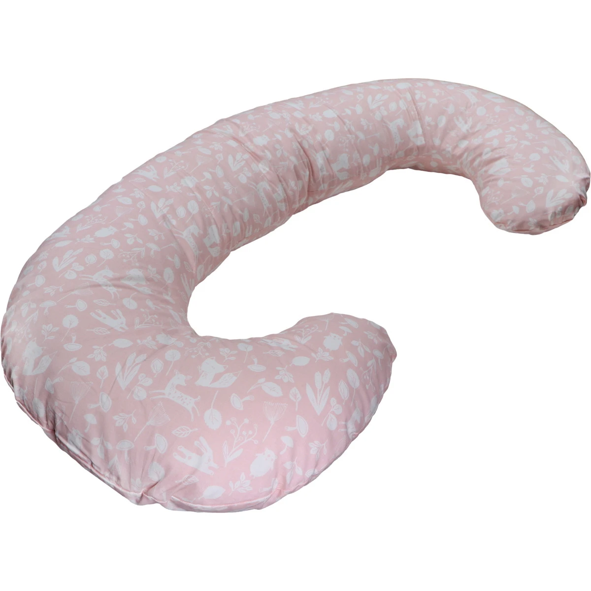 MamaLoes Botanical Animals Roze C-vorm Voedingskussen ML020409 5 MamaLoes Botanical Animals Roze C-vorm Voedingskussen ML020409 - Afbeelding 3