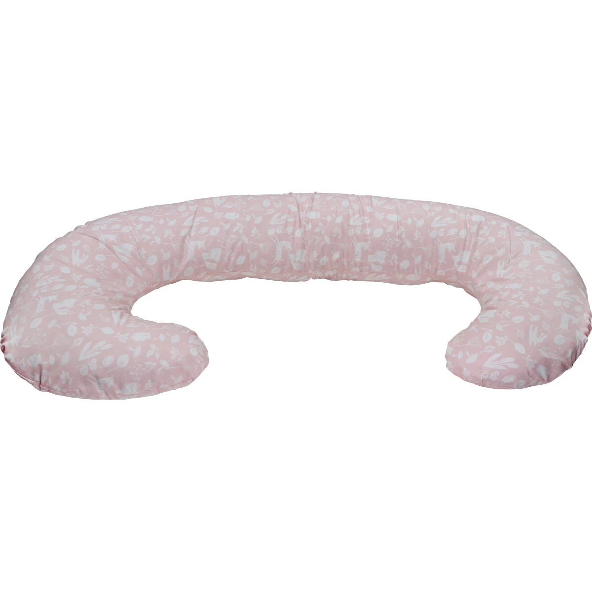 MamaLoes Botanical Animals Roze C-vorm Voedingskussen ML020409 4 MamaLoes Botanical Animals Roze C-vorm Voedingskussen ML020409 - Afbeelding 2