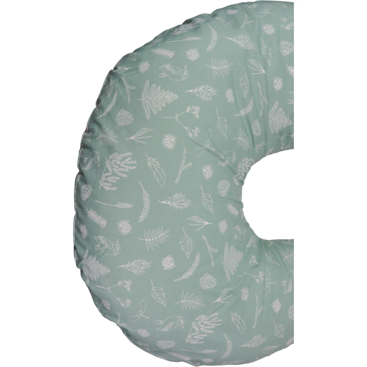 MamaLoes Botanical Animals Stone Green C-vorm Voedingskussen ML020411 6 MamaLoes Botanical Animals Stone Green C-vorm Voedingskussen ML020411 - Afbeelding 4