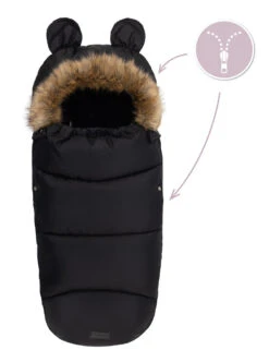 Momi Black Universele Voetenzak AKCE00032 -Dirkje || Jollein || bébé-jou Verkoopwinkel momi black universele voetenzak akce00032 3