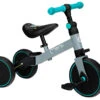 Momi Loris Grey/Turquoise 4-in-1 Ride-On Loopfiets ROBI00041 -Dirkje || Jollein || bébé-jou Verkoopwinkel momi loris grey turquoise 4 in 1 ride on loopfiets robi00041 1